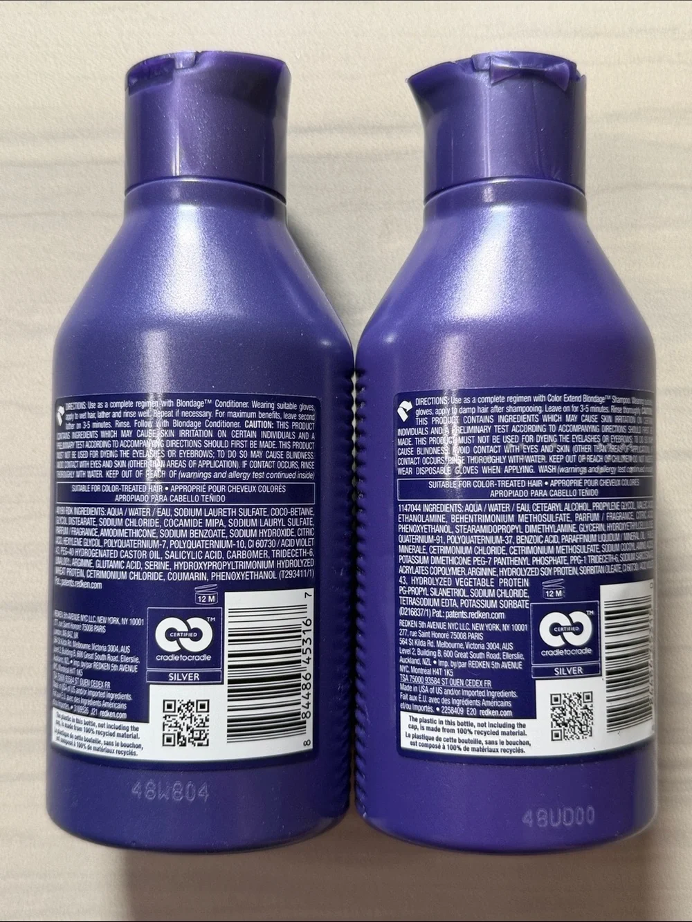 Redken Blondage Violet Shampoo & Color Extend Conditioner Set (purple)